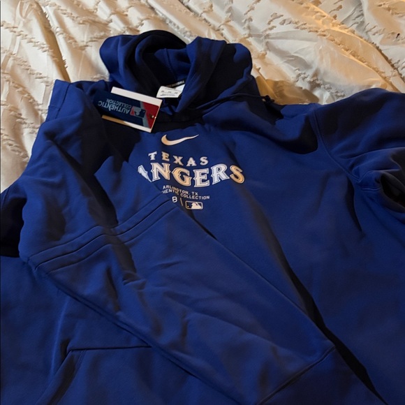 Nike Blue Texas Rangers Authentic Hoodie - Picture 2 of 4